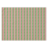 ノルウェーの高山紅と緑のクリスマスツリー テーブルクロス (正面(横))