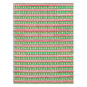 ノルウェーの高山紅と緑のクリスマスツリー テーブルクロス (正面)