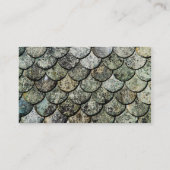 ノルウェーの魚スケールパターン石板屋根 名刺 (裏面)
