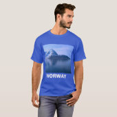 ノルウェーのfijordの口 tシャツ (正面フル)