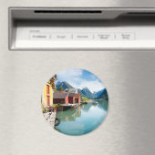 ノルウェーのFjaerlandsfjord fjord風景 マグネット (インサイチュ (食洗機))