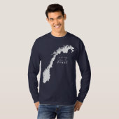 ノルウェーは私のハート Tシャツ (正面フル)