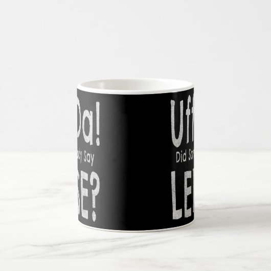 ノルウェーをテーマにしたUff Daは誰かがLefseと言った コーヒーマグカップ (中央)