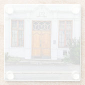 ノルウェーアールヌーボードア ガラスコースター (裏面)