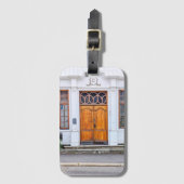 ノルウェーアールヌーボードア ラゲッジタグ (正面縦)