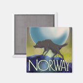 ノルウェーウルフポスター マグネット (正面/裏面)