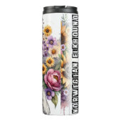 ノルウェーエルクハウンドの花の森 タンブラー (裏面)
