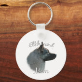 ノルウェーエルクハウンドママ2 キーホルダー (裏面)