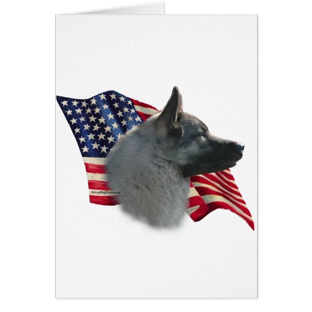 ノルウェーエルクハウンド国旗 (正面)