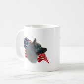ノルウェーエルクハウンド国旗 コーヒーマグカップ (正面左)