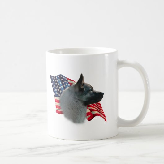 ノルウェーエルクハウンド国旗 コーヒーマグカップ (右)