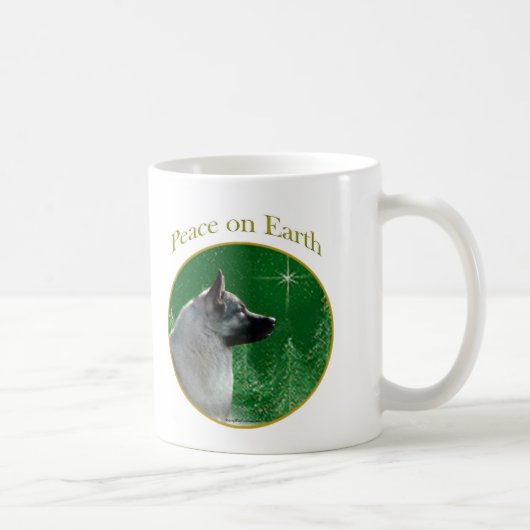 ノルウェーエルクハウンド平和 コーヒーマグカップ (右)