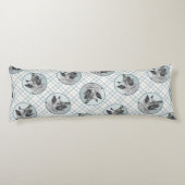 ノルウェーエルクハウンド絵を描アンドヴィレッジズドッグアート ボディピロー (裏面)