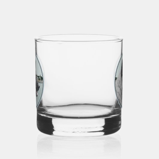 ノルウェーエルクハウンド絵画アットビレッジズドッグアート ウイスキーグラス (右)