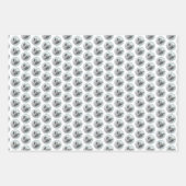 ノルウェーエルクハウンド絵画アットビレッジズドッグアート ラッピングペーパーシート (正面2)