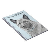 ノルウェーエルクハウンド絵画ズ – オリジナルドッグアート ノートブック (右側)