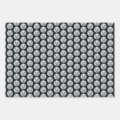 ノルウェーエルクハウンド絵画ズ – オリジナルドッグアート ラッピングペーパーシート (正面3)