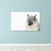 ノルウェーエルクハウンド キャンバスプリント (インサイチュ (ウッドフロア))