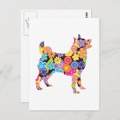 ノルウェーエルクハウンド ポストカード (正面/裏面)