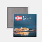 ノルウェーオスロ土産 マグネット (正面/裏面)