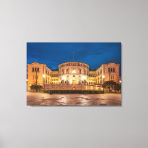 ノルウェーオスロ建物アットナイト