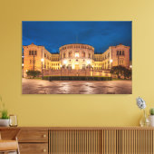 ノルウェーオスロ建物アットナイト キャンバスプリント (インサイチュ (リビング))