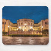 ノルウェーオスロ建物アットナイト マウスパッド (正面)