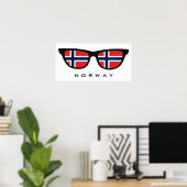 ノルウェーカスタムシェード文字&カラーポスター ポスター (ホームオフィス)