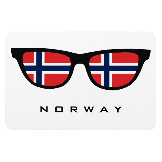 ノルウェーカスタムシェード文字&カラーマグネット マグネット (横)