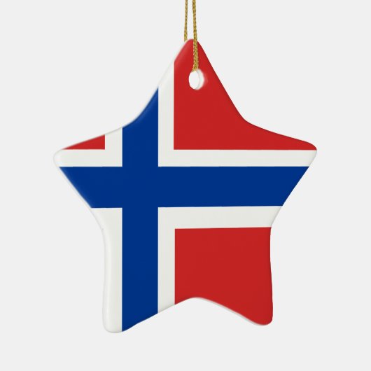 ノルウェーカスタム国旗(ノルウェー国旗) セラミックオーナメント (右)