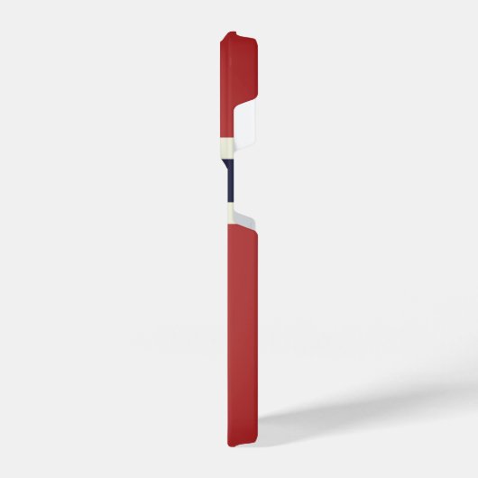 ノルウェーカッコいい国旗カスタムのiPhone 14 proケース iPhoneケース (左側面)