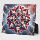 ノルウェーカラー付きプラークモダンデザイン フォトプラーク (側面)