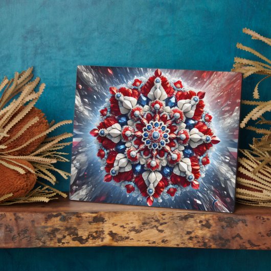 ノルウェーカラー付きプラークモダンデザイン フォトプラーク (側面)