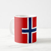 ノルウェークール国旗 コーヒーマグカップ (正面左)