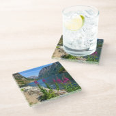 ノルウェーグドヴァンゲンヴィレッジシーンガラスコースター ガラスコースター (アングル)