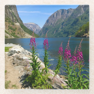 ノルウェーグドヴァンゲンヴィレッジシーンガラスコースター ガラスコースター