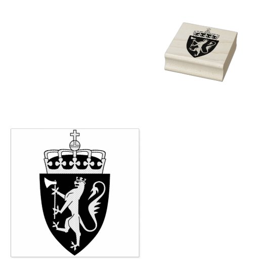 ノルウェーコートオブアームズゴムスタンプ ラバースタンプ (押印)