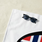 ノルウェーシェーカスタムズ文字ビーチタオル ビーチタオル (インサイチュ)