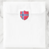 ノルウェーシルバーシールド国旗 スクエアシール (バッグ)