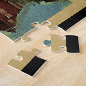 ノルウェージグソーパズルヴィンテージトラベル ジグソーパズル (側面)