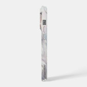 ノルウェージャンフォレストキャットの水彩画肖像画 iPhoneケース (左側面)