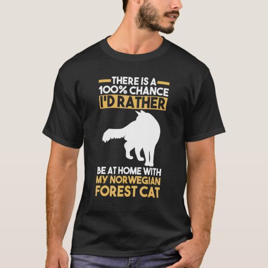 ノルウェージャンフォレストキャット 1 Tシャツ (正面)