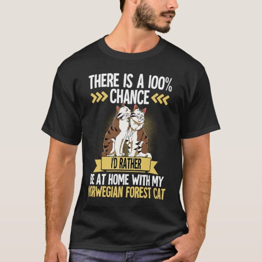 ノルウェージャンフォレストキャット 1 Tシャツ (正面)