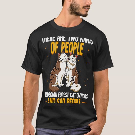 ノルウェージャンフォレストキャット 4 Tシャツ (正面)