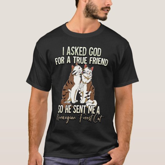 ノルウェージャンフォレストキャット  5 Tシャツ (正面)