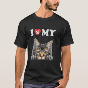 ノルウェージャンフォレスト 猫 キティ ねこ 猫好き に かわいい 猫 グッズ Tシャツ