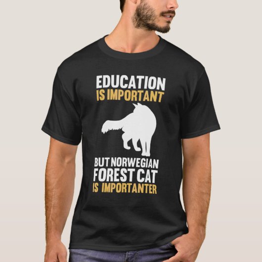 ノルウェージャン+フォレスト+キャット Tシャツ (正面)