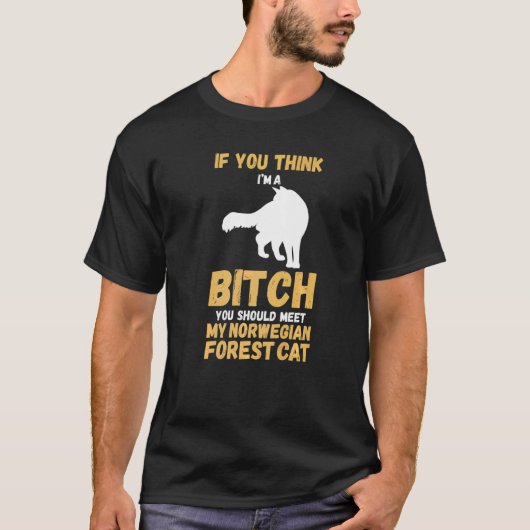 ノルウェージャン+フォレスト+キャット Tシャツ (正面)