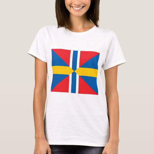 ノルウェースウェーデンの英国旗 Tシャツ (正面)
