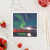 ノルウェースカンジナビア北部ライトレッドクライフ スタンダードカクテルナプキン (インサイチュ)